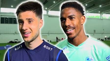 Junior Firpo and Ilia Gruev pre-match interviews | Leeds v Southampton | Championship play-off final