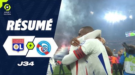 OLYMPIQUE LYONNAIS - RC STRASBOURG ALSACE (2 - 1) - Résumé - (OL - RCSA) / 2023-2024