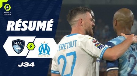 HAVRE AC - OLYMPIQUE DE MARSEILLE (1 - 2) - Résumé - (HAC - OM) / 2023-2024