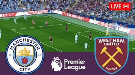 Manchester City vs West Ham United LIVE. Premier League 2023/2024 Full Match -Simulation Video Games