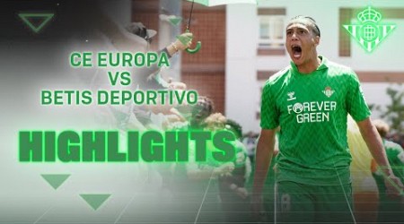 Resumen del partido CE Europa - Betis Deportivo (1-3) | CANTERA