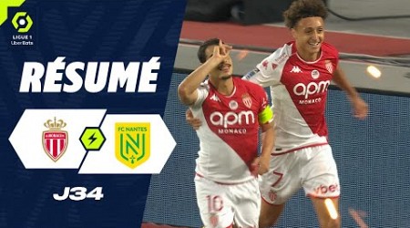 AS MONACO - FC NANTES (4 - 0) - Résumé - (ASM - FCN) / 2023-2024