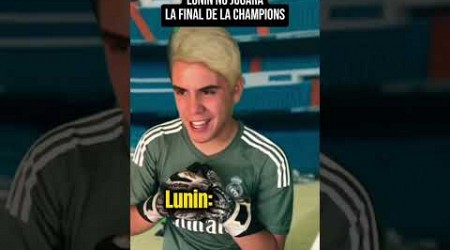 Lunin no jugará la final de la Champions League