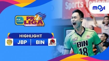 STIN BIN VS Bhayangkara Presisi 3-1 | Highlight PLN Mobile Proliga 2024