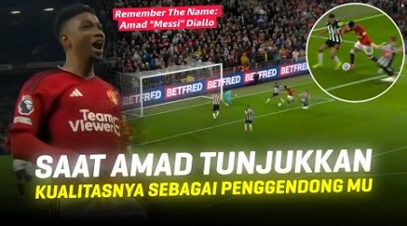 Berasa Punya &quot;Messi&quot; Di Man United!!! Aksi Amad Diallo Obok² Newcastle Lewat Kaki Lengketnya