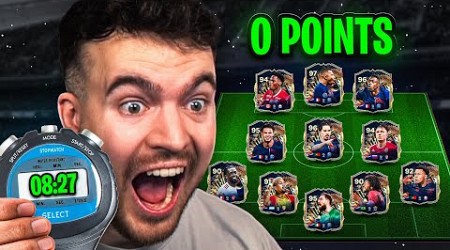 WIE SCHNELL kann ich ein FULL LIGUE 1 TOTS Team OHNE POINTS ziehen? 