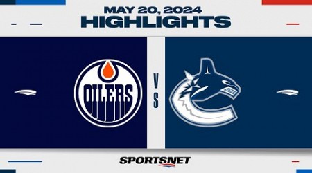 NHL Game 7 Highlights | Oilers vs. Canucks - May 20, 2024