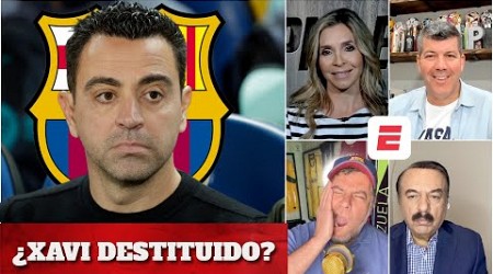 CRÍSIS en el BARCELONA Laporta estudia DESTITUIR a XAVI HERNÁNDEZ del banquillo culé | Exclusivos