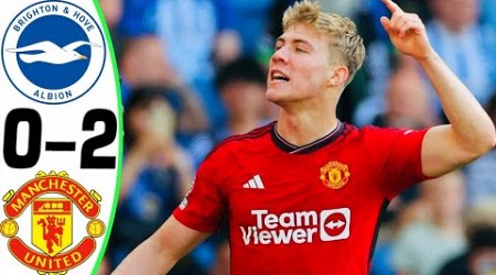 Brighton vs Manchester United 0-2 - All Goals and Highlights - 2024 