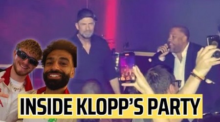 INSIDE Jurgen Klopp&#39;s leaving party - rapping with John Barnes!