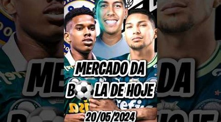 FIRMINO NO FLAMENGO? ESTEVÃO É DO CHELSEA! RONY NO SANTOS? MERCADO DA BOLA DE HOJE!