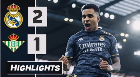 Real Madrid vs Real Betis 2-1 - All Goals &amp; Extended Highlights Match Today