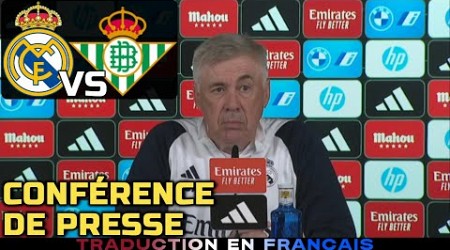 CONFERENCE DE PRESSE FR | Real Madrid vs Real Betis | Ancelotti