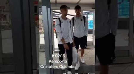 18/05/2024 Giocatori Sampdoria all’aeroporto dopo la sconfitta di Palermo ai Playoff