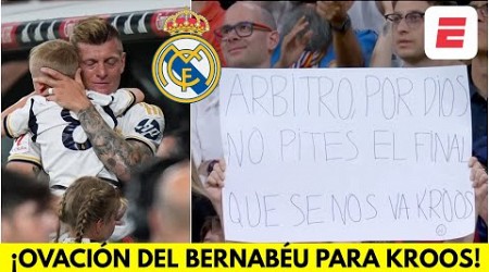 OVACIÓN a TONI KROOS del SANTIAGO BERNABÉU en su despedida de casa con el REAL MADRID | La Liga