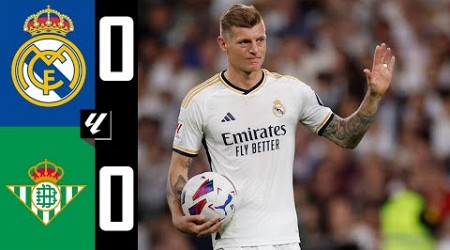 Real Madrid vs Real Betis 0-0 HIGHLIGHTS | La Liga 2024 | Kross Farewell