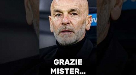 GRAZIE MISTER…