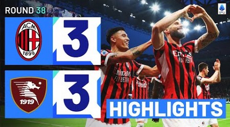 MILAN-SALERNITANA 3-3 | HIGHLIGHTS | Final match at San Siro ends in fireworks | Serie A 2023/24