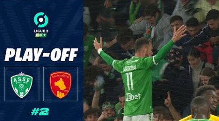 Un coup de tête et un rush victorieux ! / AS Saint-Etienne - Rodez AF / Résumé - Play-offs 2