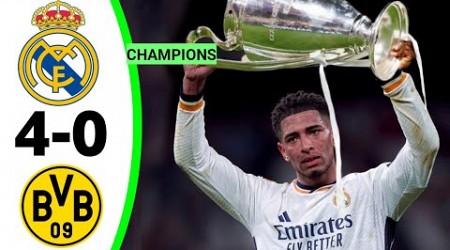 Real Madrid vs Borrusia Dortmund 4-0 | Goals &amp; Highlights 2024