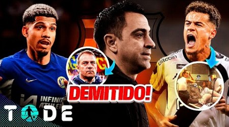 XAVI DEMITIDO e H. FLICK ASSUME o BARCELONA l COUTINHO TÁ NO BR pra ASSINAR COM VASCO l ARAÚJO e+