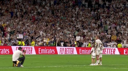 El Bernabéu despide a Toni Kroos tras el Madrid - Betis con un aplauso infinito