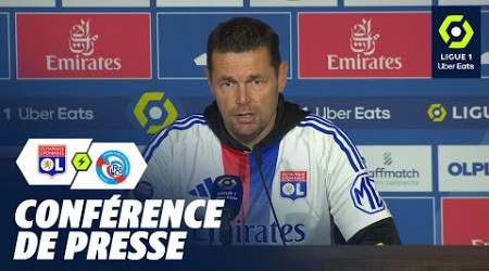 Conférence de presse OLYMPIQUE LYONNAIS - RC STRASBOURG ALSACE (2-1) / 2023-2024