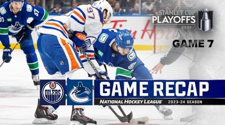 Gm 7: Oilers @ Canucks 5/20 | NHL Highlights | 2024 Stanley Cup Playoffs