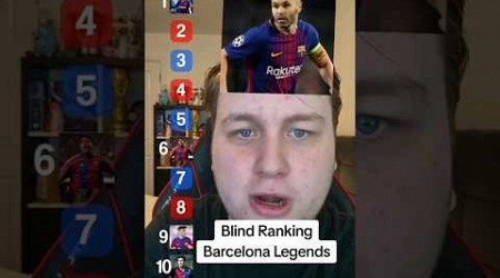 Blind Ranking Barcelona Legends #shorts