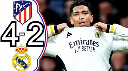 4-2 Atletico Madrid vs Real Madrid|Atletico Madrid vs Real Madrid All Goals &amp; Highlights-2024