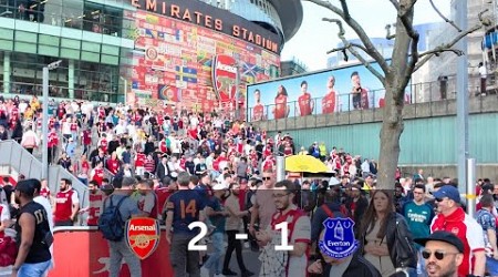 Arsenal vs Everton | Football Fans Leaving Emirates Stadium | Premier League | 19th May 2024, 4K