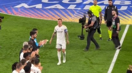 Toni Kroos says Goodbye to Real Madrid fans in Santiago Bernabéu!!