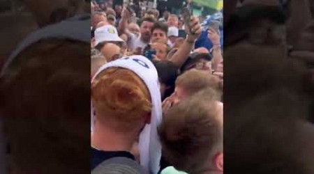 Kalvin Phillips with Leeds United fans before the playoff final vs Southampton. #LUFC