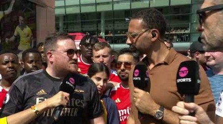 Dan Potts speaking AGAIN on TNT Sports before Arsenal&#39;s title decider against Everton!