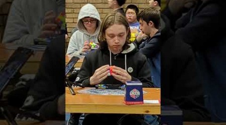 WCA Newcastle 3x3 solve. #3x3 #3x3rubikscube #competition #speedcubing