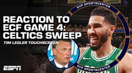 TIM LEGLER TOUCHSCREEN setting up Celtics win 