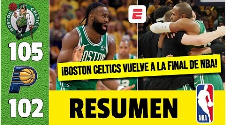 BOSTON CELTICS BARRIERON a los INDIANA PACERS y es campeón de Conferencia Este. Avanzó a final NBA