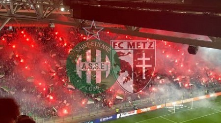 AMBIANCE SAINT-ETIENNE - METZ (ASSE-FCM) (2-1) - A UN MATCH D&#39;UN RETOUR EN LIGUE 1