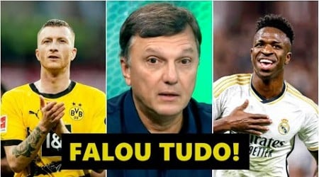 &quot;Gente, se o Real Madrid FOR CAMPEÃO da Champions contra o Dortmund, vai...&quot; Mauro Cezar FALA TUDO!