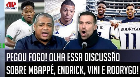 &quot;QUÊ??? VOCÊ TÁ LOUCO??? O Mbappé no Real Madrid vai...&quot; DEBATE FERVE sobre Endrick, Vini e Rodrygo!