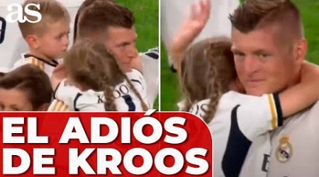 KROOS | Despedida del SANTIAGO BERNABÉU en el REAL MADRID - BETIS | HIJOS e hija LLORANDO