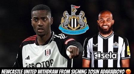 Newcastle United HAVE WALKED AWAY FROM Tosin Adarabioyo + Mbembo ON THE RADAR !!!!!