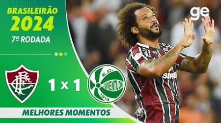 FLUMINENSE 1 X 1 JUVENTUDE | MELHORES MOMENTOS | 7ª RODADA BRASILEIRÃO 2024 | ge.globo