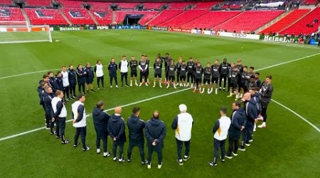 Real Madrid train at Wembley Stadium ahead of Champions League Final 