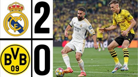 Real Madrid vs Dortmund (2-0) carvajal &amp; vini jr GOAL | Final UEFA CHAMPIONS LEAGUE 2024