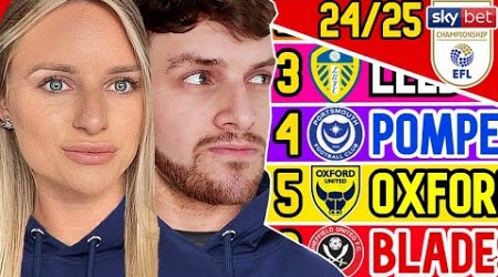 OUR EARLY CHAMPIONSHIP 24/25 PREDICTIONS