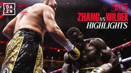 BRUTAL KO | Zhilei Zhang vs. Deontay Wilder Highlights (Queensberry vs. Matchroom - Riyadh Season)