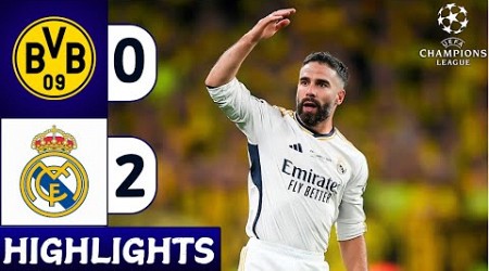 Borussia Dortmund vs Real Madrid (0-2) | Extended Highlights | UEFA Champions League 2024