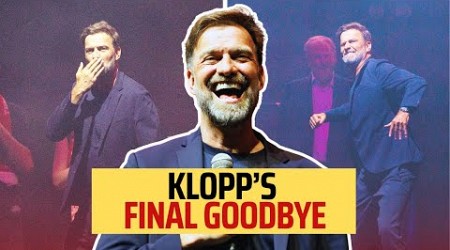 Jurgen Klopp&#39;s FINAL speech to Liverpool fans &amp; sings his song!