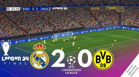 REAL MADRID 2-0 BORUSSIA DORTMUND | FINAL | UEFA Champions League | Simulación/Recreación VideoJuego